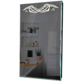 Specchio LED Verticale | Controllo tramite interruttore a muro | Luce bianca neutra - Reyze Serie Good Vibes Modello 6